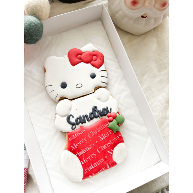 holiday hello kitty and friends stocking cookie