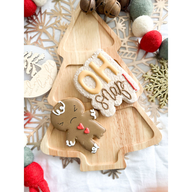 Personalised oh snap ginger boy cookie /oh snap biscuit / gingerbread biscuit