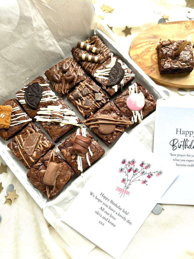 Chocolate brownies/  letterbox brownies / super soft brownies /gluten free brownie/ teachers gift/graduation gift /Father’s Day gift (Copy)