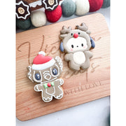 Stitch gingy cookie / Reindeer Pochacco cookies