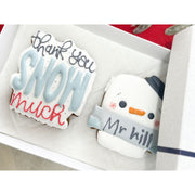 snow man teachers gift /Merry Christmas Thank you Teacher biscuits ,