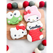 holiday hello kitty and friends stocking cookie