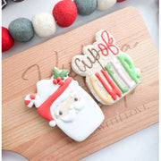 snow man teachers gift /Merry Christmas Thank you Teacher biscuits ,