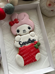 holiday hello kitty and friends stocking cookie