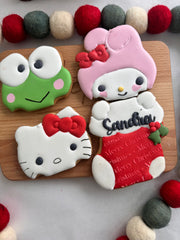 holiday hello kitty and friends stocking cookie