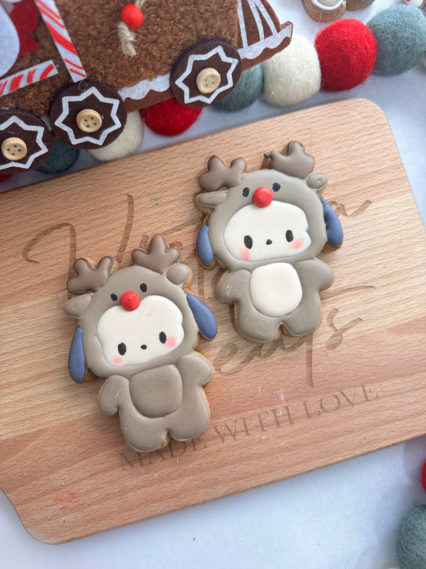 Stitch gingy cookie / Reindeer Pochacco cookies