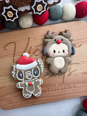 Stitch gingy cookie / Reindeer Pochacco cookies