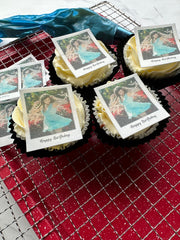 15 Edible polaroid pre-cut toppers | Wafer Card | Icing sheet.