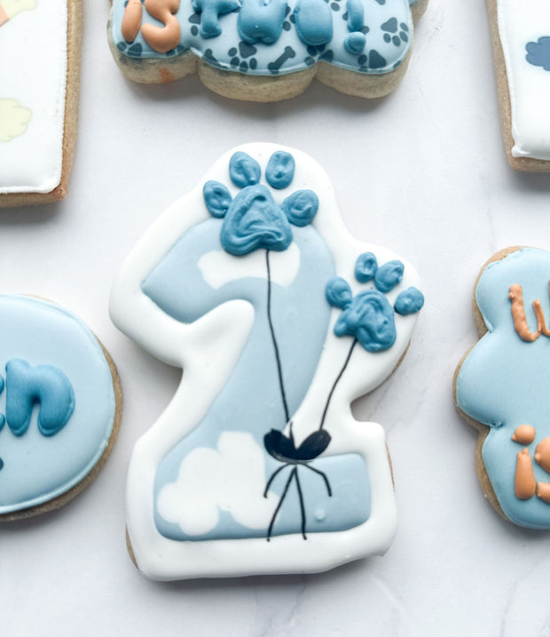 bluey inspired cookies