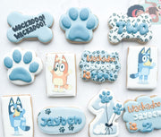 bluey inspired cookies