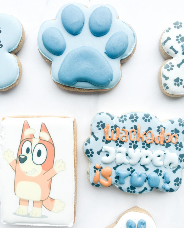 bluey inspired cookies