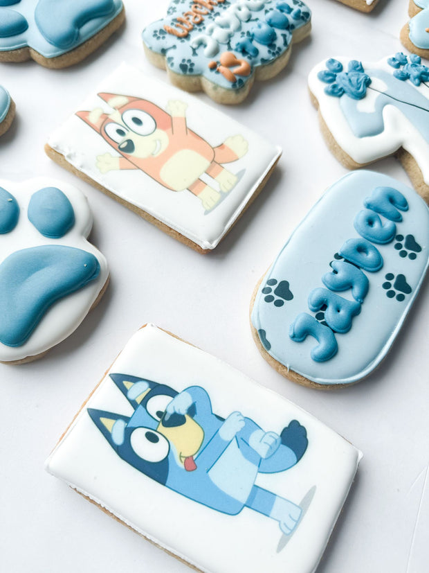 bluey inspired cookies