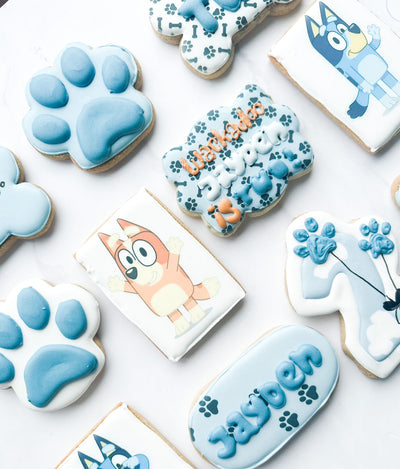 bluey inspired cookies