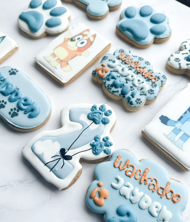 bluey inspired cookies